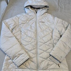 Columbia Women's Heavenly Hooded Jacket Omni-heat Size L